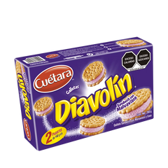 Diavolin Cookies (Marshmallow Biscuit With Coconut) | Galletas Chavalin Sandwich Con Malvaviso y Coco| By Cuetara 280gr