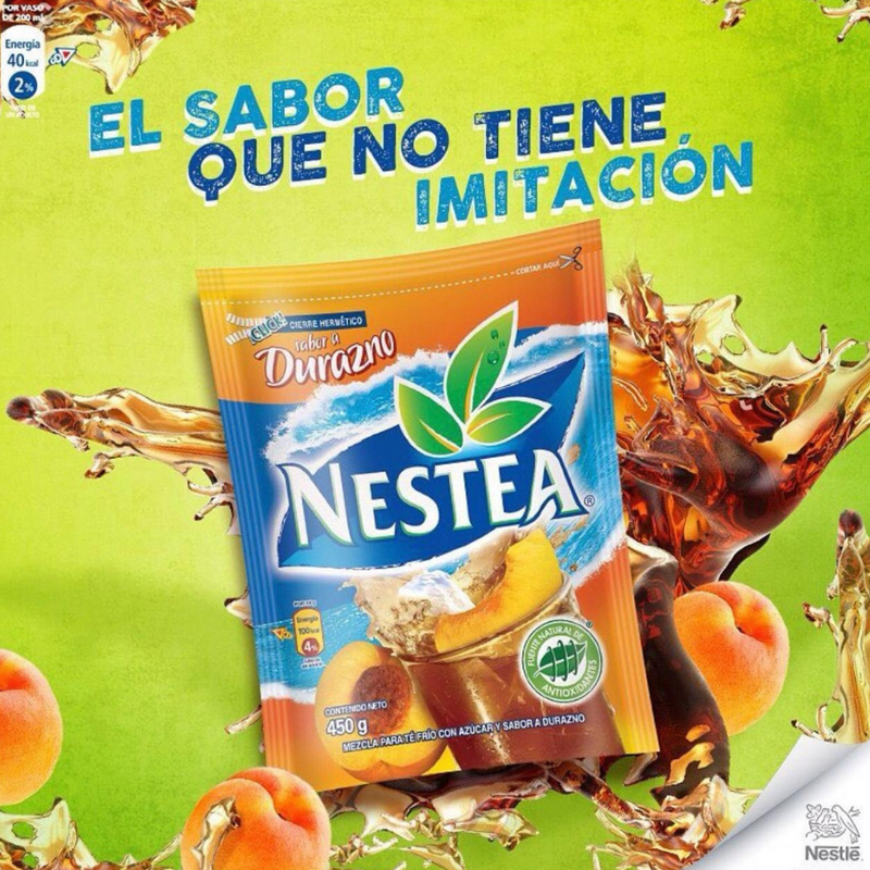 Peach Ice Tea Mix | Nestea De Durazno | By Nestle 450g
