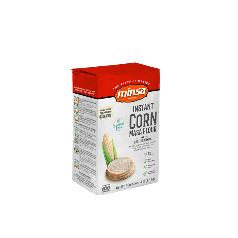 Minsa Instant Corn Masa Flour 4Lbs | Masa de maiz | By Minsa  | Ideal For Making Tortillas