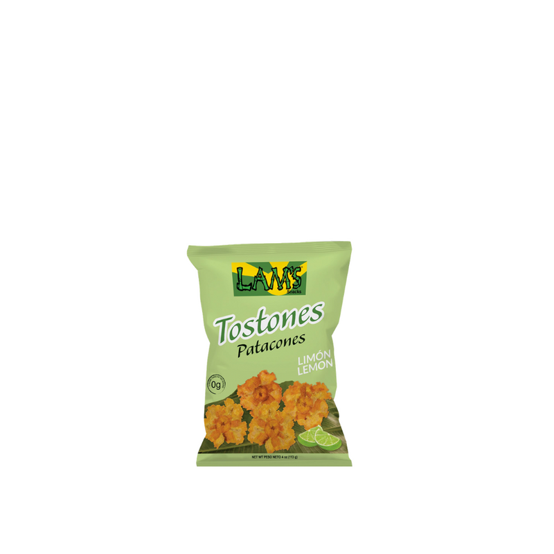 Lime Plantain Tostones x3 |  Patacones de Platano Sabor a Limon 339Gr  By Lam's | Premium Plantain Chips