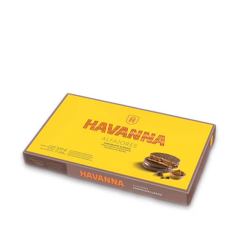 Havanna Chocolate Alfajores Filled With Caramel x2 | Alfajores De Chocolate Rellenos de Dulce De Leche |  By Havanna 612gr