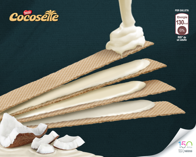 Coconut Cream-Filled Wafers Cocosette 4-Pack | Cocosette | By Nestle 50g