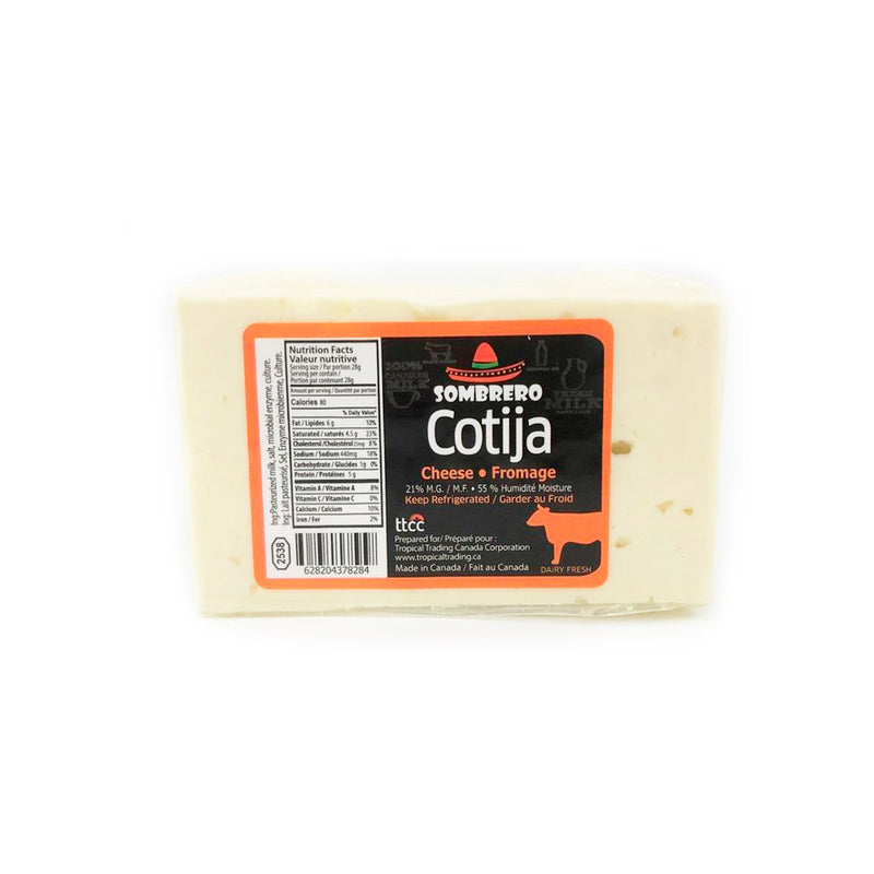 Cotija Cheese 300-370Gr | Queso Cotija | By Sombrero