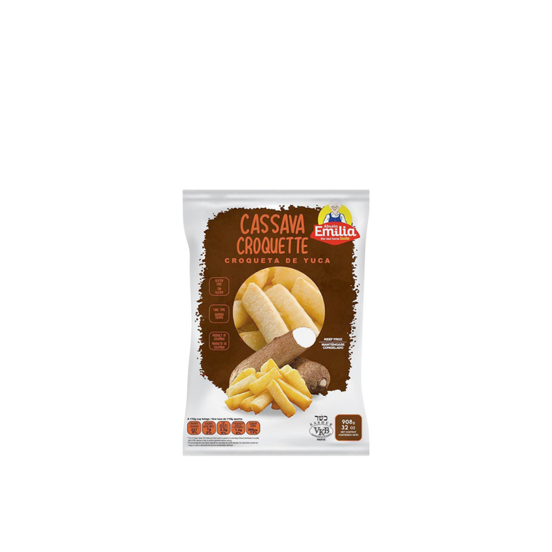 Cassava Croquettes 908Gr | Croquetas de Yuca | Frozen Yuca Fries |  By Abuela Emilia