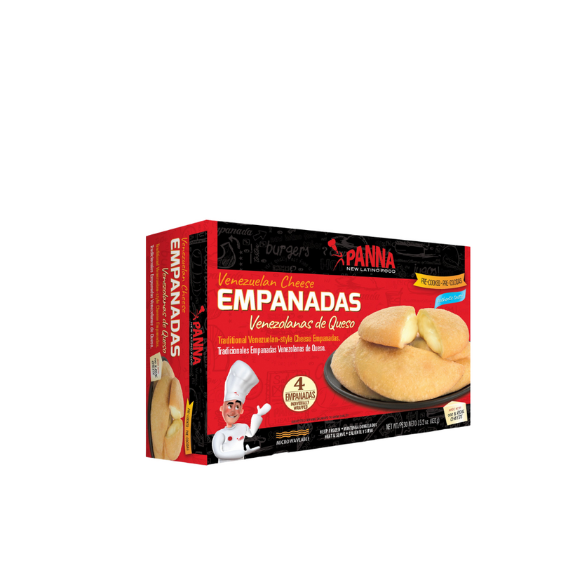 Venezuelan Cheese Filled Empanadas 4 Full Size (431gr) | Empanadas De Queso Venezolanas | Panna