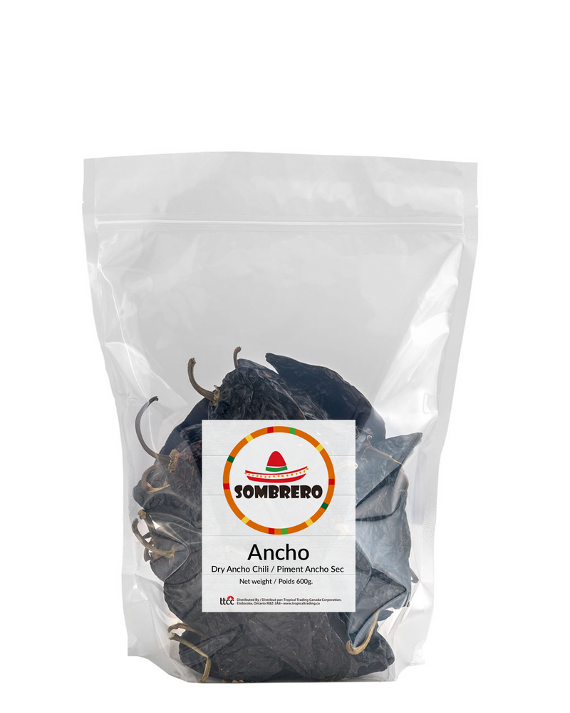 Dried Ancho Chili Peppers | Chile Ancho Seco | By Sombrero
