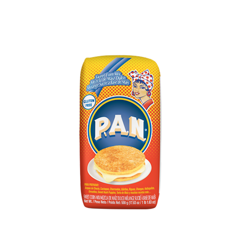 Pre-Cooked Sweet Corn Flour | Harina Pan Dulce | By PAN 18x500Gr Bags