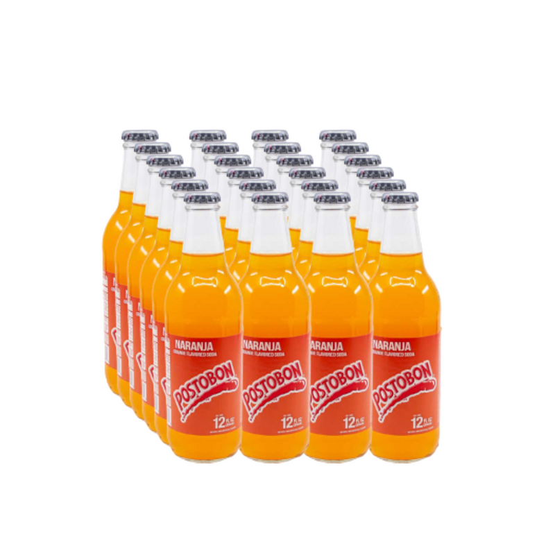 Orange  Soft Drinks (Pop) x24 | Refresco de Naranja | By Postobon 354ml/12oz Bottles