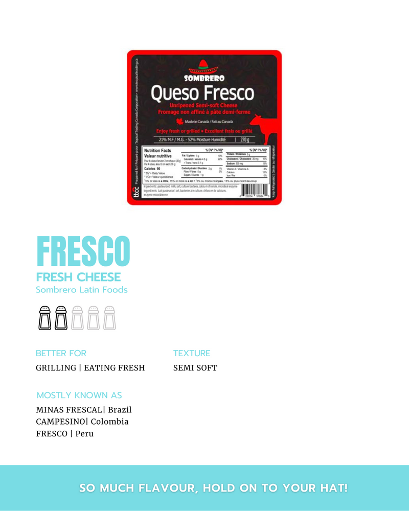 Fresh Cheese 2x270Gr | Queso Fresco | By Sombrero