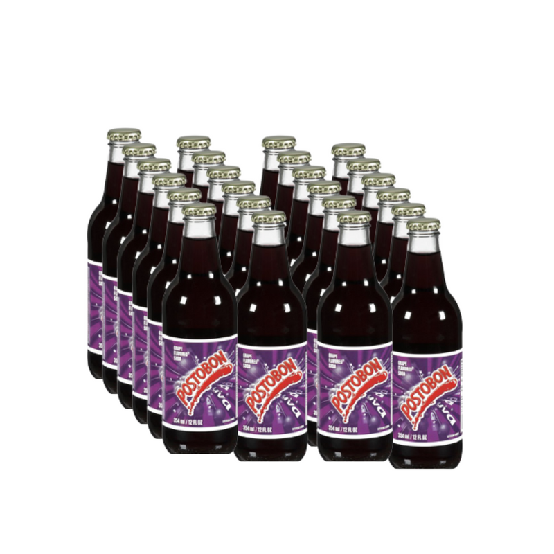 Grape Soft Drinks (Pop) x24 | Refresco de Uva | By Postobon 354ml/12oz Bottles