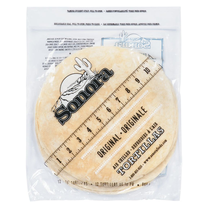 Sonora Wheat Tortillas for Burritos | Tortillas de trigo  8" 12-pack | Soft & Fresh
