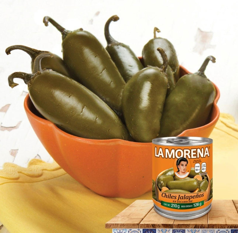 Whole Pickled Jalapeno Peppers 200g | Jalapeños Enteros En Escabeche | By La Morena