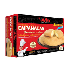 Venezuelan Cheese Filled Empanadas 4 Full Size (431gr) | Empanadas De Queso Venezolanas Precocidas  | Panna