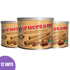 Pirucream 2-Pack (Waffer Rolls Filled With Chocolate And Hazelnut Spread) | Pirucream (Barquillos Rellenos De Chocolate Y Crema De Avellana)  | By Sindoni
