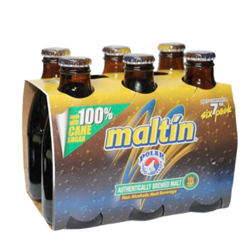 Maltin Polar Malta x6 (Non-Alcoholic Malt Beverage) | Maltin Polar | By Polar 7oz Bottles