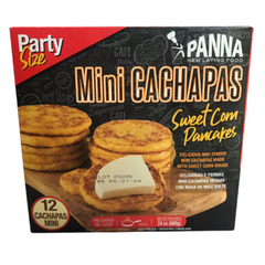 Mini Sweet Corn Pancakes 12 Units 680g | Mini Cachapas | By Panna