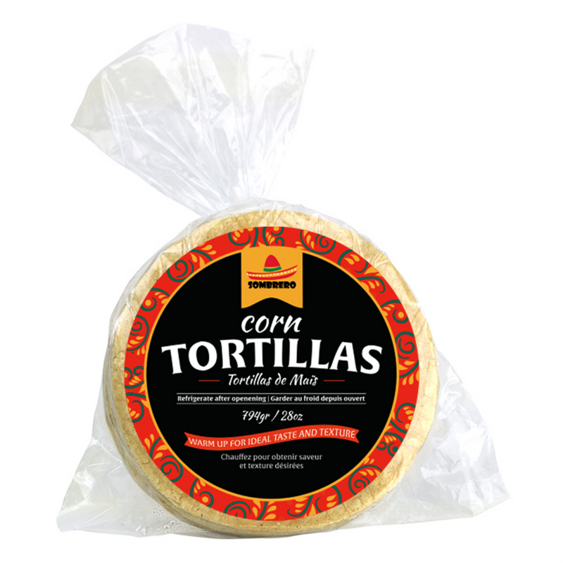 White Corn Tortillas | Tortillas de Maiz Blancas | By Sombrero 794Gr  | Mexican Tortillas