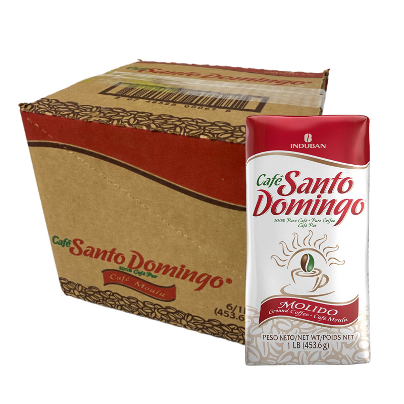 Santo Domingo Coffee Ground  6 x1LB | Cafe Santo Domingo Molido | Premium Dominican Beans