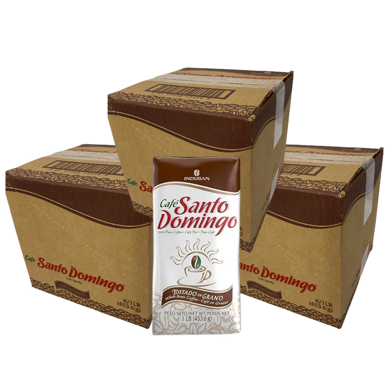 Santo Domingo Coffee Whole  18 x1LB | Cafe Santo Domingo Entero | Gourmet Dominican Coffee