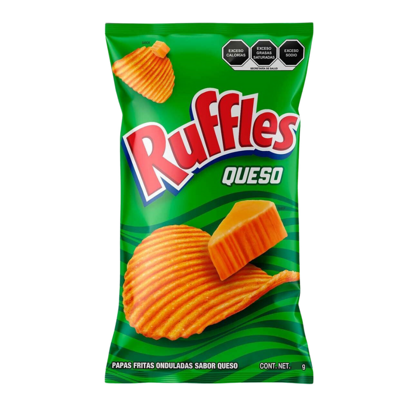Ruffles Cheese Potato Chips x2 (240gr) | Papas Ruffles Sabor A Queso | By Ruffles