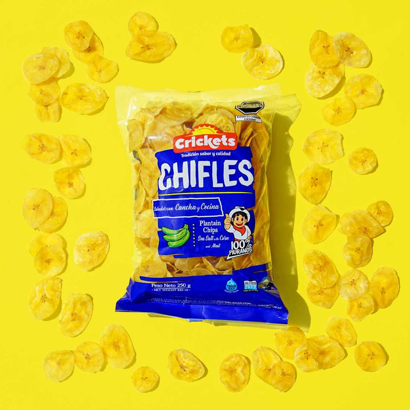 Chifles x3, salty Peruvian plantain chips, 600gr