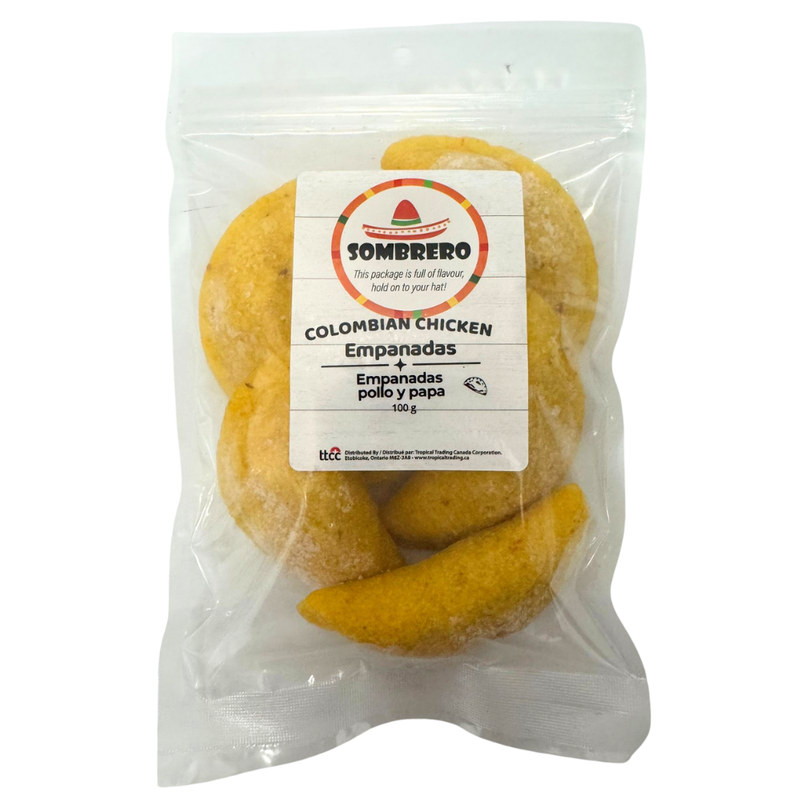 Pre-Cooked Colombian Chicken Empanadas 6 Units | Empanadas Colombianas de Pollo (precocidas) | By Sombrero
