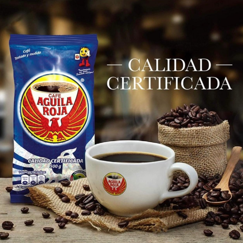 Aguila Roja Coffee Ground 250gr |Café Aguila Roja Molido | Experience the Best of Colombian Coffee