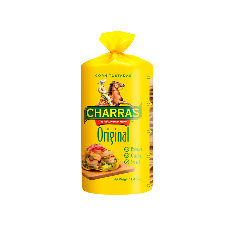 Yellow Corn Tostadas 350Gr | Tostadas Amarillas De Maiz | By Charras