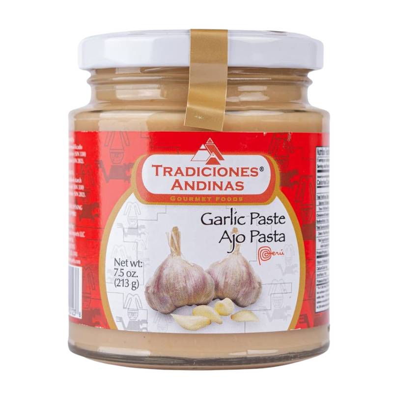 Garlic Paste 7.5 Oz | Pasta De Ajo | By Tradiciones Andinas