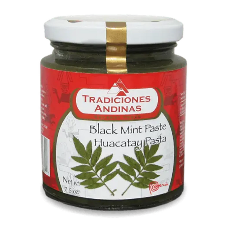 Black Mint Paste 7.5 Oz | Huacatay | Pasta de Menta Huacatay | By Tradiciones Andinas