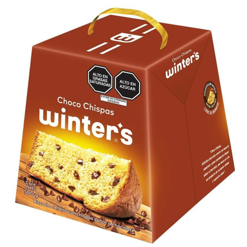 Winter's Panettone Chocolate Chips 400g  | Panetton Winter's Chispas de Chocolate   | By Winters