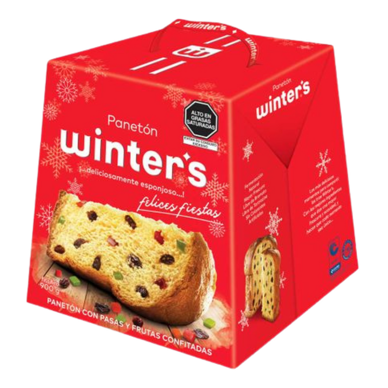 Winter's Panettone (candied fruits and raisins) | Panetton Winter's Pasas y Frutas Confitadas | By Winters