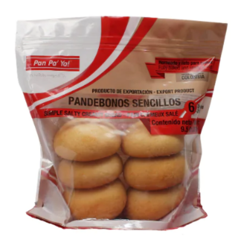 Pre-cooked Pandebonos 6 Units | Pandebonos Precocidos |  By Pan Pa'Ya 269g