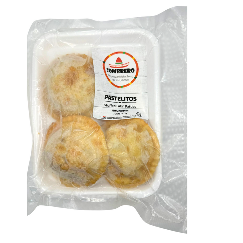 Ground Beef Latin Patties x4 (115 gr) | Pastelitos de Carne Molida | By Sombrero