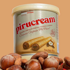 Pirucream 2-Pack (Waffer Rolls Filled With Chocolate And Hazelnut Spread) | Pirucream (Barquillos Rellenos De Chocolate Y Crema De Avellana)  | By Sindoni
