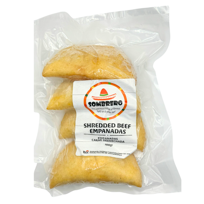 Shredded Beef Empanadas x4 (115 gr)| Empanadas de Carne Mechada | By Sombrero