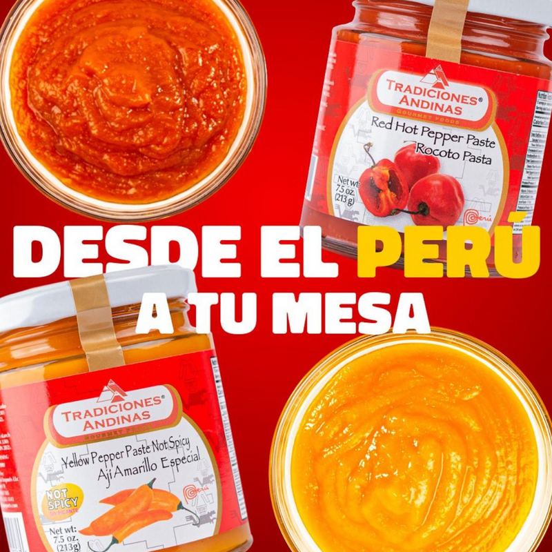 Rocoto Pepper Paste 7.5 Oz  x2| Pasta De Aji Rocoto  | By Tradiciones Andinas