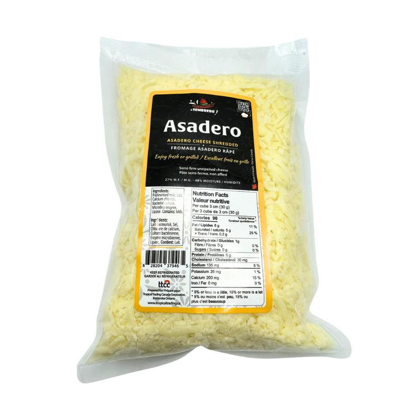 Shredded Asadero Cheese 330 - 350 gr | Queso Asadero rallado | By Sombrero