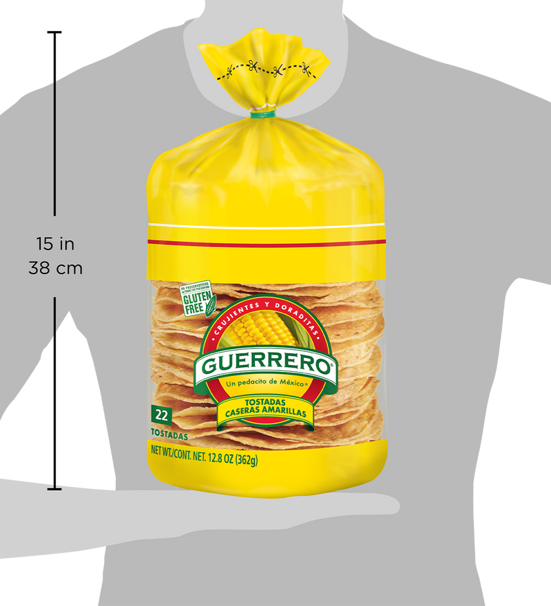 Yellow Corn Tostadas 362Gr | Tostadas Caseras Amarillas De Maiz | By Guerrero