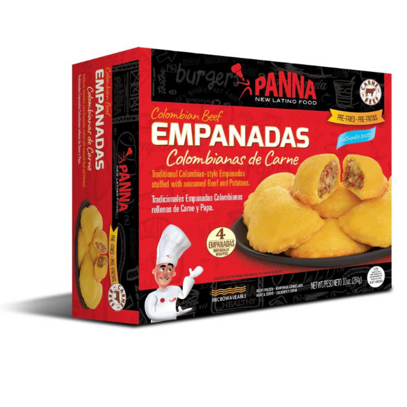 Colombian Beef Empanadas 4  (284gr) | Empanadas De Carne Colombianas Precocidas  | Panna