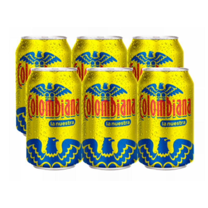 Colombiana Soft Drinks (Pop) x6 | Refresco Colombiana | By Colombiana La Nuestra 354ml/12oz Cans