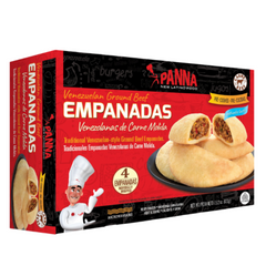 1 Box Venezuelan Chicken Empanadas, 1 Box Ground Beef empanadas x4 Full Size, + Mini Cheese Empanaditas x6   (431gr) | Empanadas De Pollo, De Carne Molida, Mini Empanadas De queso Venezolanas Precocidas  | Panna