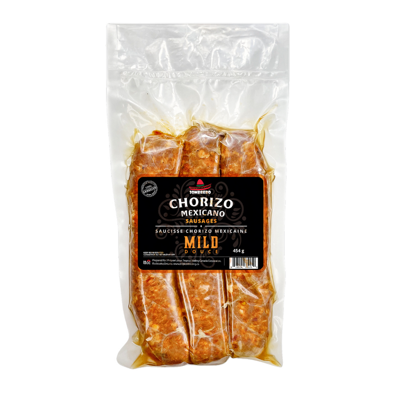 Mild Mexican Chorizo 454g | Chorizo Mexicano | By Sombrero