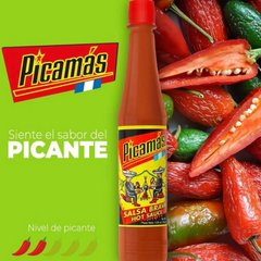 Picamas Red Hot Sauce | Picamas Roja Salsa Brava | By BYB