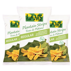 Plantain Strips x3, 213Gr   By Lam's | Chips de Platano  | Premium Plantain Chips