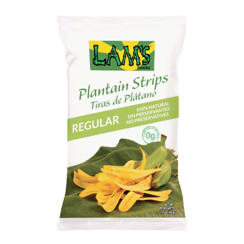 Plantain Strips x3, 213Gr  By Lam's | Chips de Platano  | Premium Plantain Chips