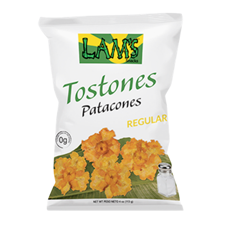 Natural Tostones x3 | Patacones Sabor Natural By Lams 339g | Plantain Chips