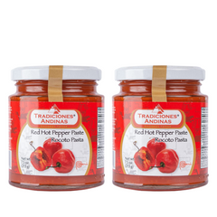 Rocoto Pepper Paste 7.5 Oz  x2| Pasta De Aji Rocoto  | By Tradiciones Andinas