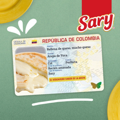 Precooked Cassava Arepas Stuffed With Cheese x4 (350gr) | Arepas de Yuca Rellenas con Queso| By Sary