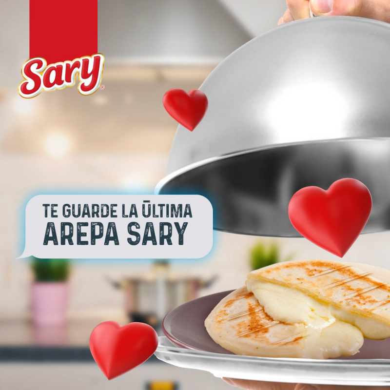 Pre cooked Corn Arepas  Stuffed With Cheese x4 (380Gr) | Arepas de Maiz Rellenas Con Queso | By Sary